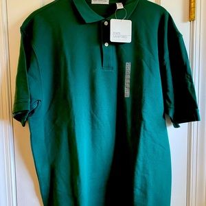 Men’s XL New short sleeve, John Ashford polo shirt. Green